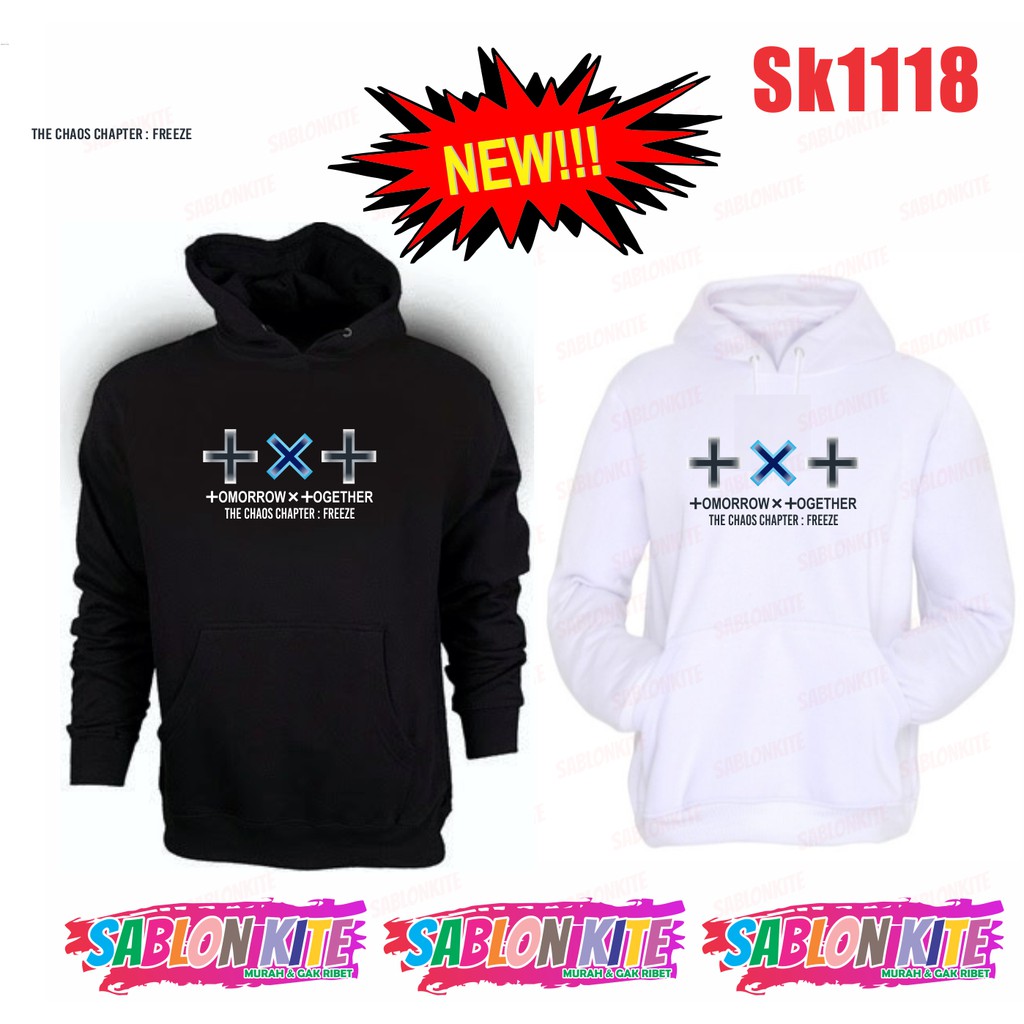 MURAH!!! HOODIE SWEATER KPOP TOMMOROW GRADASI SK1118 BYK WARNA