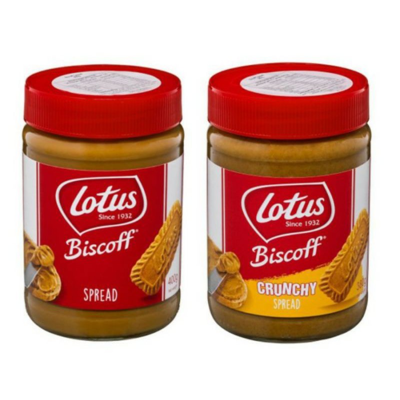 

LOTUS BISCOFF CRUNCHY SPREAD 380 GR | SMOOTH SPREAD 400 GR