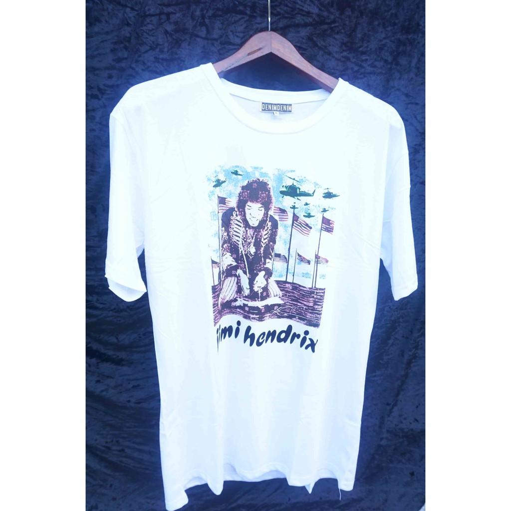 Kaos Pendek Pria Denim-Denim White Size XL