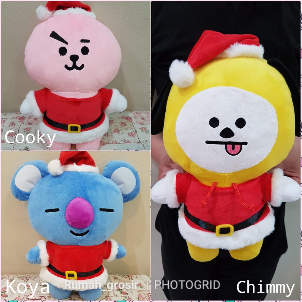 Boneka BT21 BTS Christmas Edition Unofficial Chimmy Koya Boneka BT21 BTS Christmas Edition Unofficial Chimmy Koya