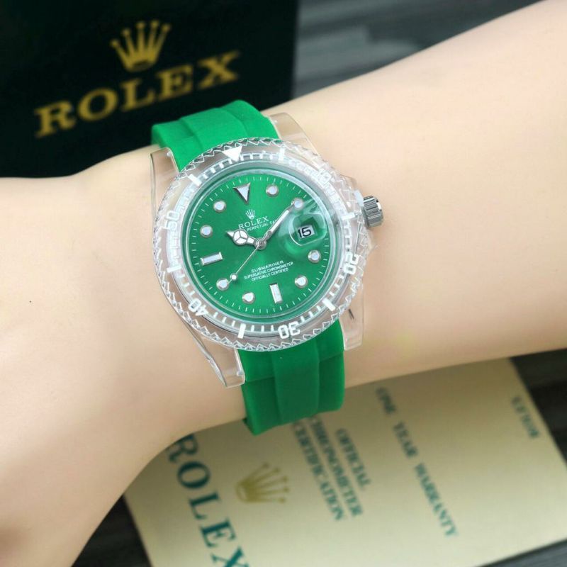 Jam Tangan R_OLEX CEWEK RUBBER TGL AKTIF Diameter 4,1cm Tanpa Box