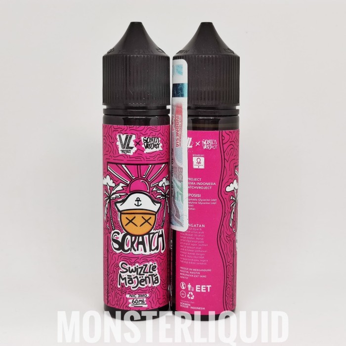 SCRATCH SWIZZLE MAJENTA BY VL PROJECT 3MG 60ML