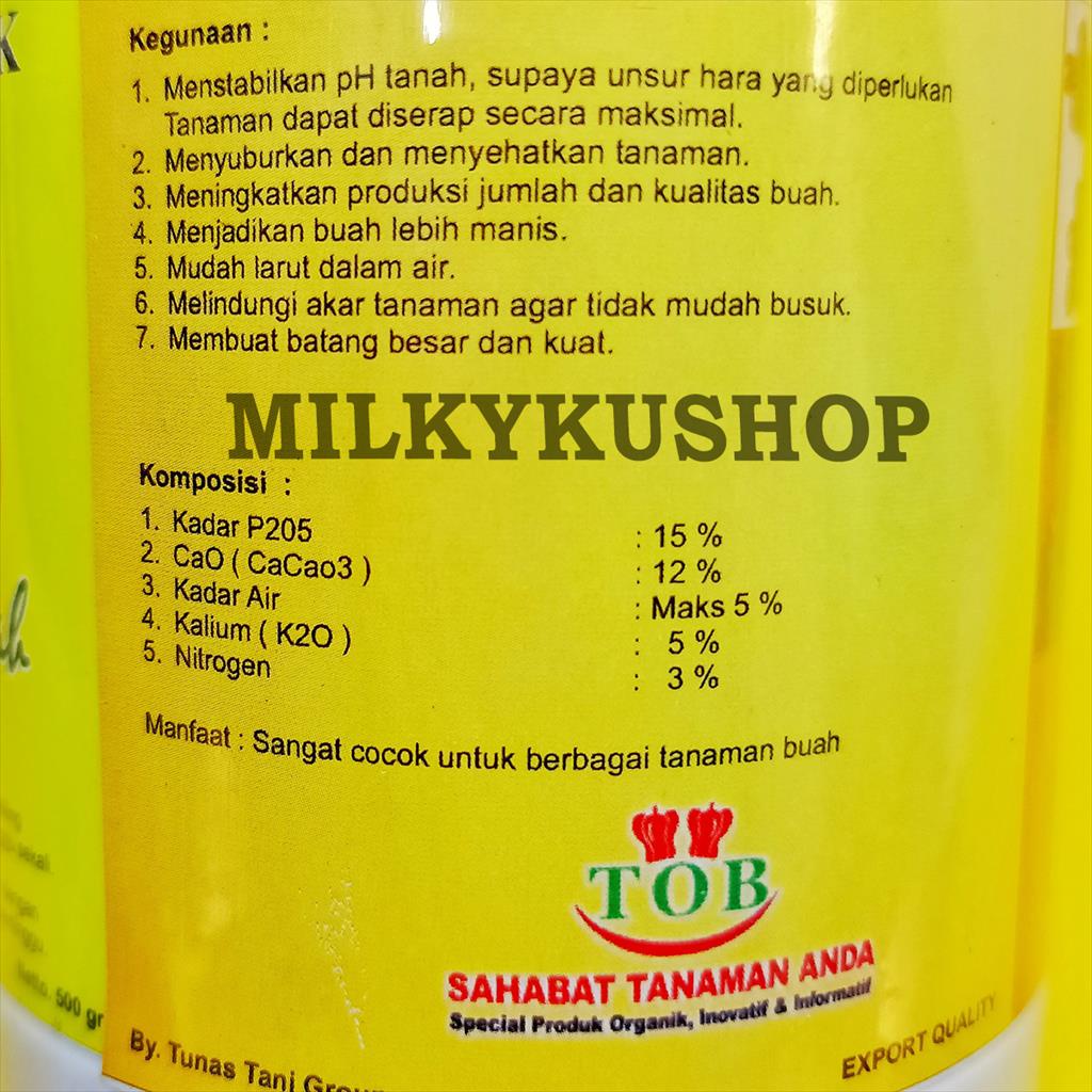 PUPUK ORGANIK GUANO GUANO BUAH 500 GRAM KEMASAN PABRIK