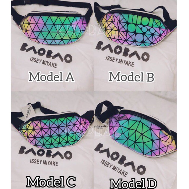 TAS BAO-BAO ISSEY MIYAKE 7collor  WAISTBAG