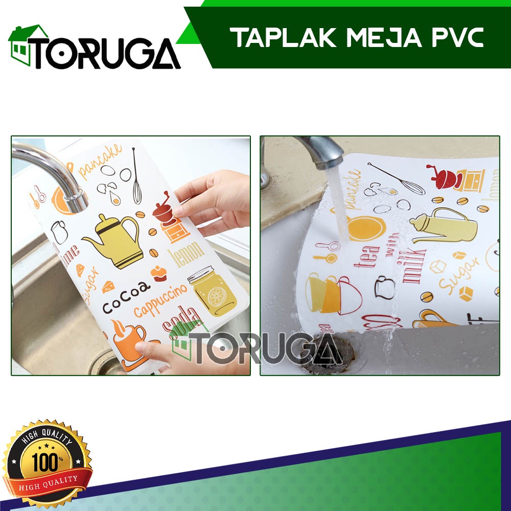 TATAKAN ALAS MEJA MAKAN ANTI PANAS PVC TAPLAK PIRING GELAS KOPI TEH