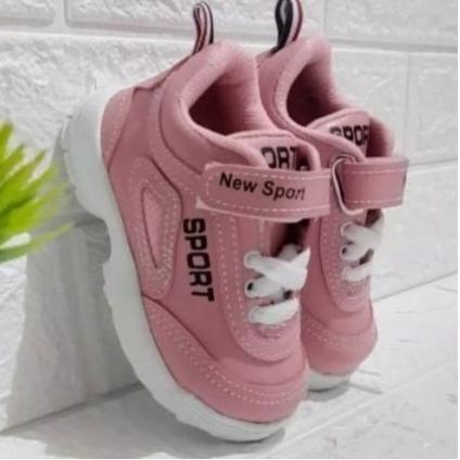 (U3J6) NS01 Sneaker anak PUTIH&PINK/sepatu balita/sepatu anak cowok/sepatu anak 1 - 6 tahun //Sangat