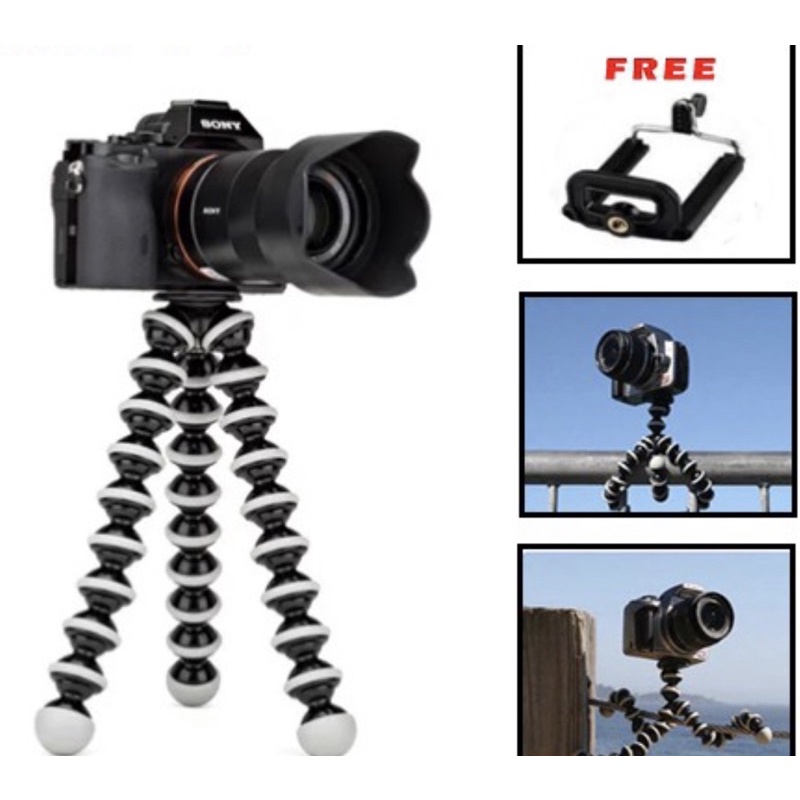 tripod mini yunteng, tripod mini, triopod gorila. gorila, Tripod Gorila Mini + Holder U - SIZE ;MEDIUM (M)- LARGE (L)