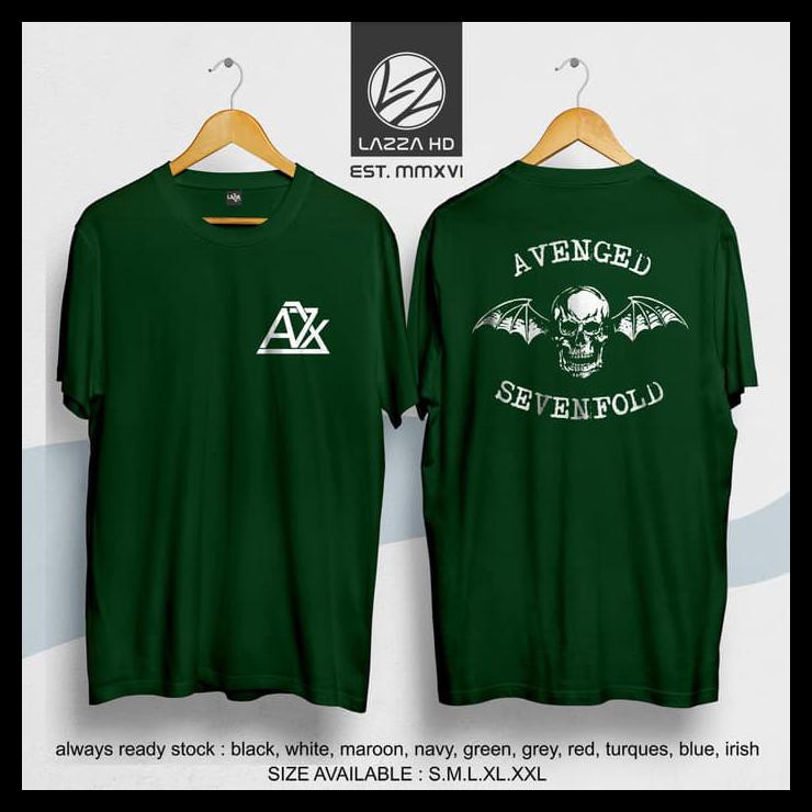 Baju Kaos Pria Distro Kaos / Baju / Tshirt Avenged Sevenfold A7X Kualitas Distro Murah Simple Custom