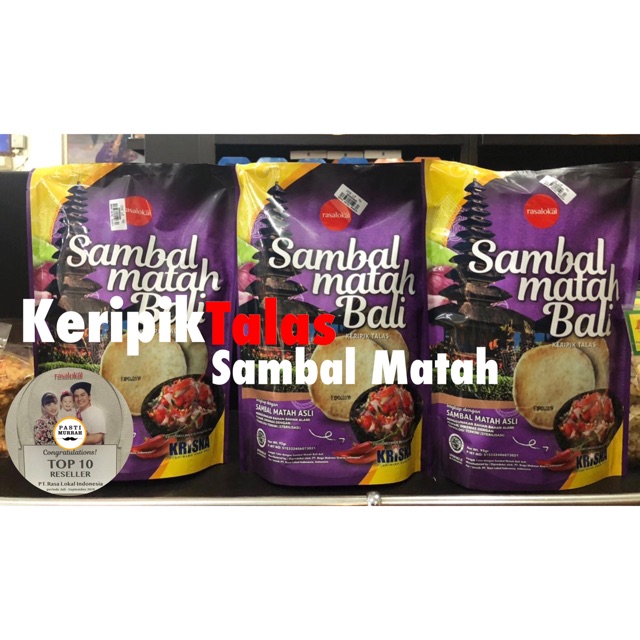 Rasa Lokal Keripik Talas Sambal Matah Rasalokal