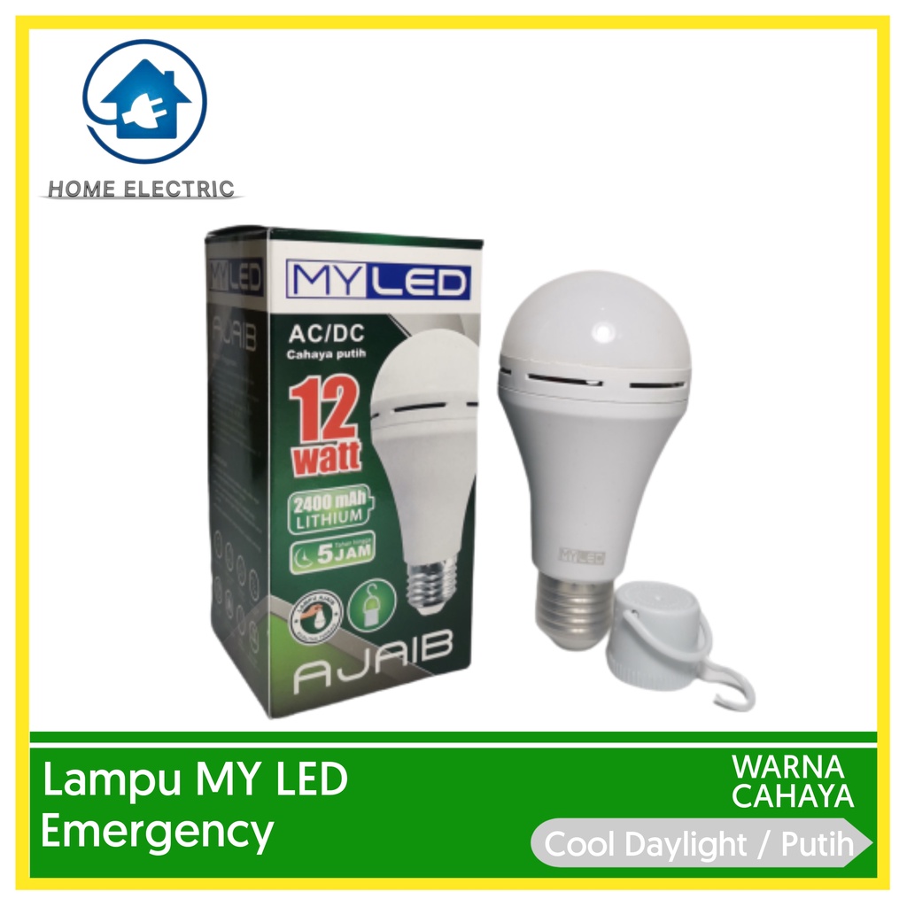 Lampu LED EMERGENCY MY LED AJAIB 12 Watt