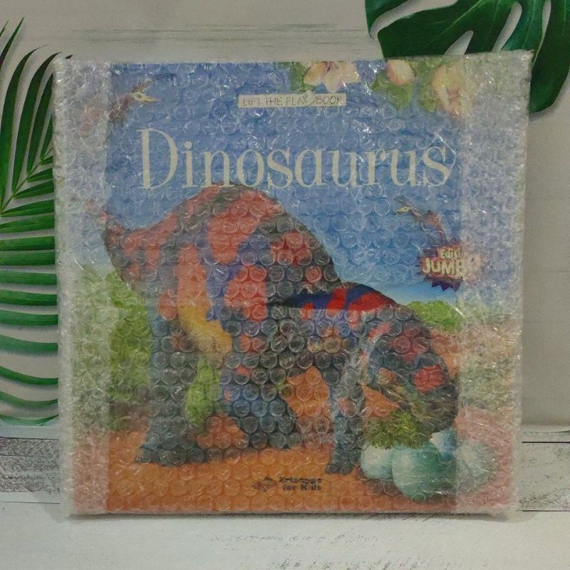 Erlangga For Kids Lift The Flap Book Dinosaurus Edisi Jumbo New Segel