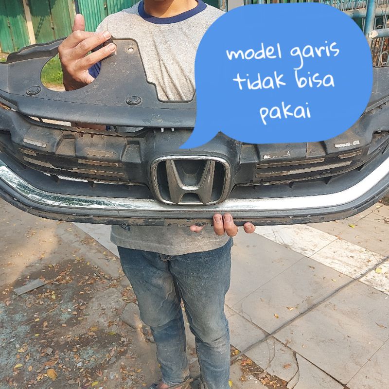 LIST GRILL GRIL HOOD MOLDING HITAM NEW HONDA BRIO SATYA BRIO RS ORI