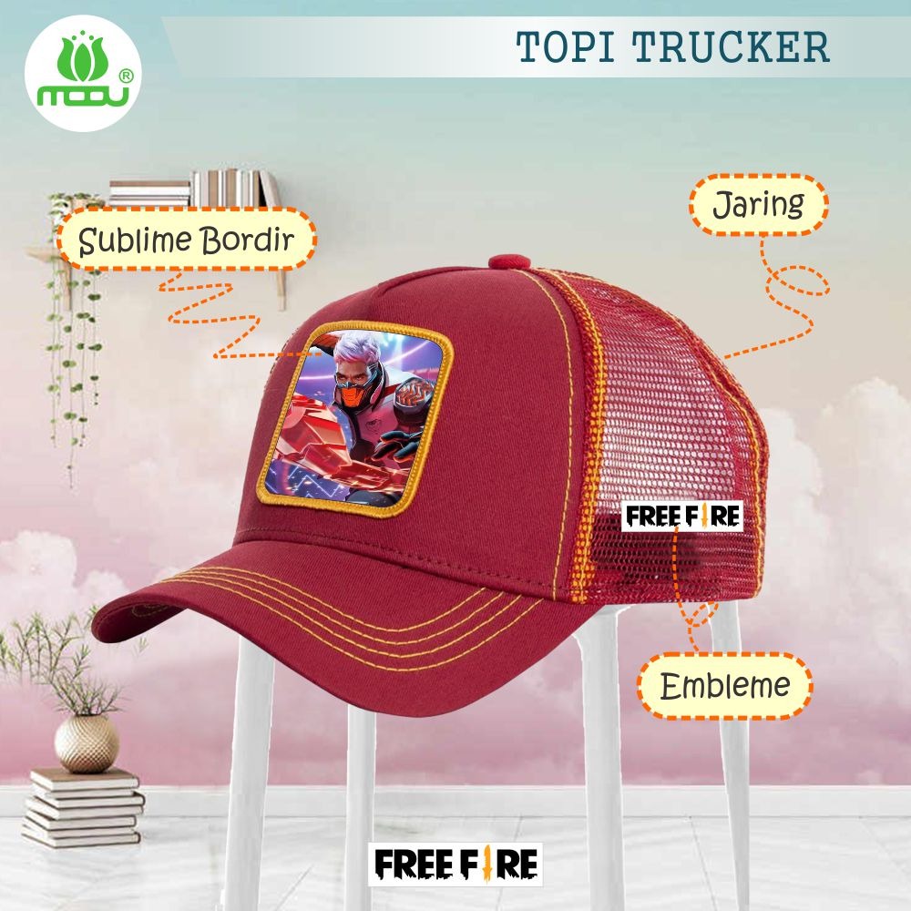 TOPI ANAK TRUCKER MOTIF KARTUN DAN GAME