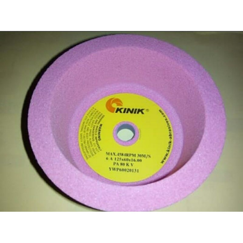 Batu Gerinda mangkok KINIK 5" size 125x60x26-80 KV 6 A