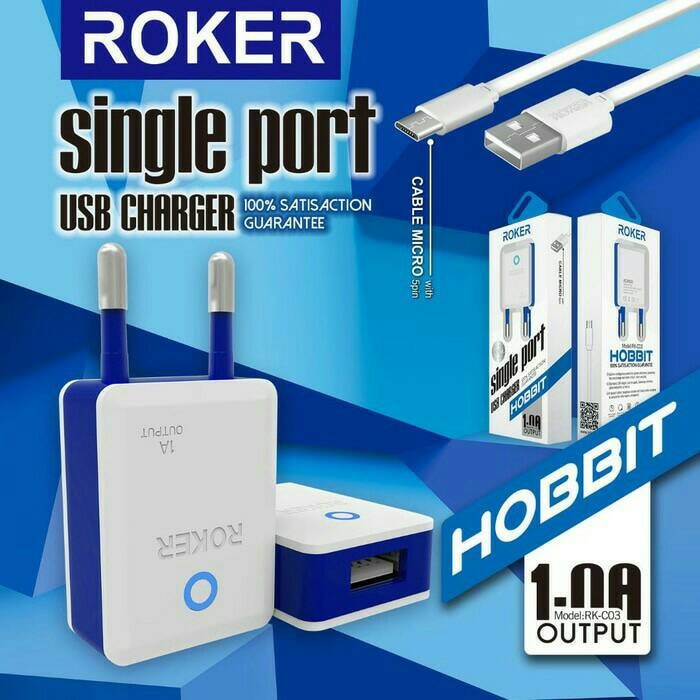 Charger Roker Hobbit 1A USB Original