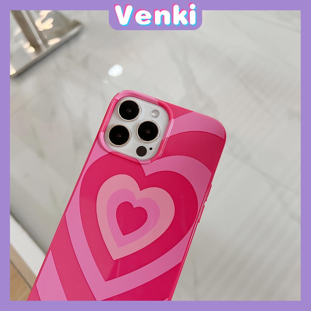 iPhone Case For 14 Series TPU Soft Case Glossy Pink Candy Case Camera Protection Shockproof Love Circle For iPhone 14 13 12 11 Plus Pro Max 7 Plus X XR