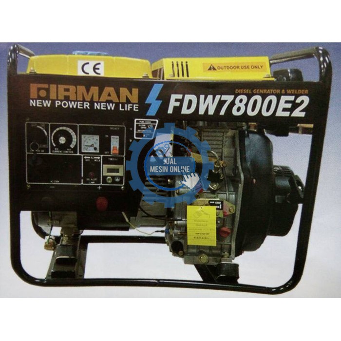 Generator Firman FDW7800E2 160A Mesin Las Generator Diesel