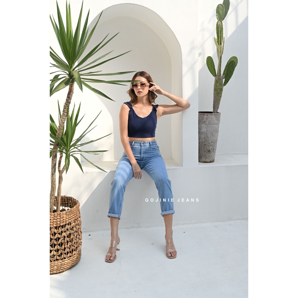 GOJINIEJEANS - Highwaist Comfort Jeans - 3233 - COMFORT BOYFRIEND