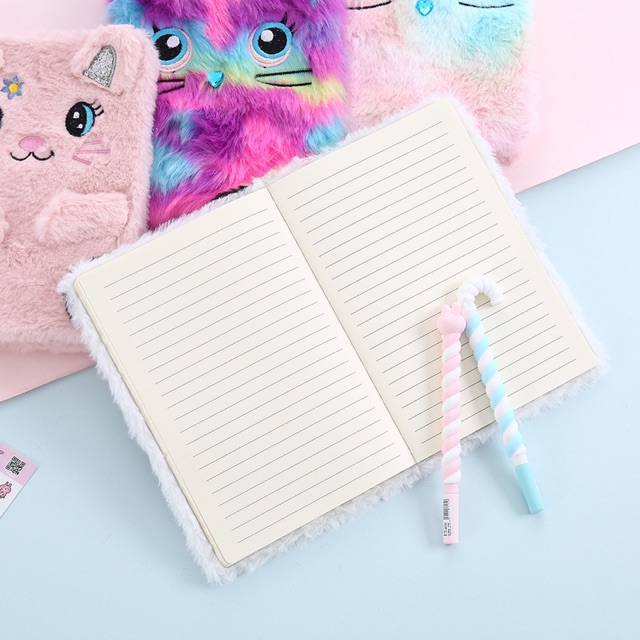 Notebook unicorn buku tulis agenda diary fur bulu sequin NB01 NB02 NB03 NB04 NB05