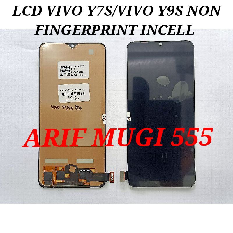 Lcd Touchscreen Vivo Y7S/Lcd Fullset Vivo Y9S Non Fingerprint Incell Original