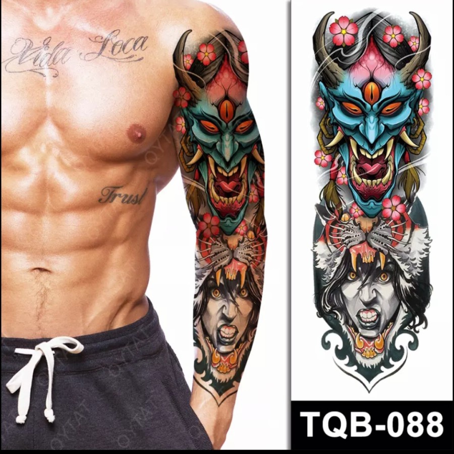 TATO TEMPORER FULL LENGAN KHUSUS UNTUK PRIA