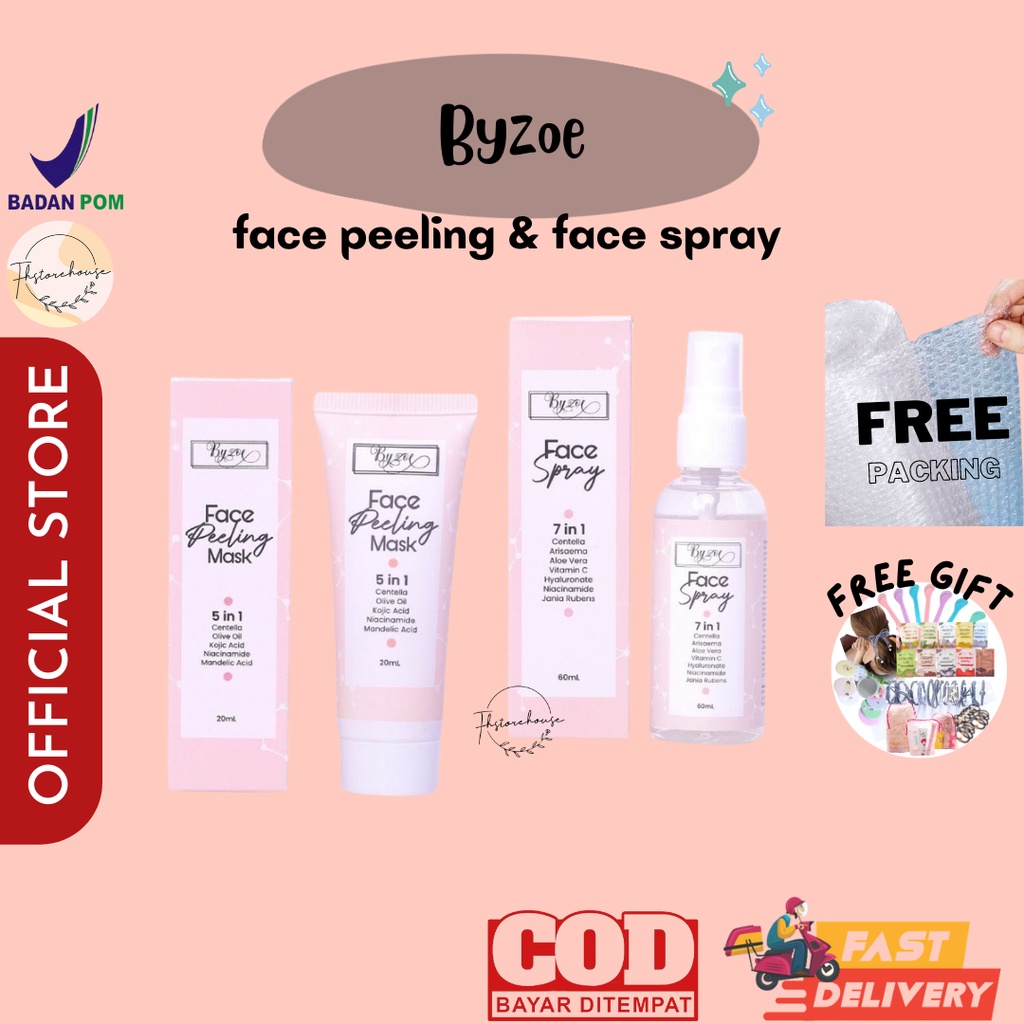 [FREE MINIGOLD] Stock Byzoe 5in1 Face Peeling Mask Masker peeling korea