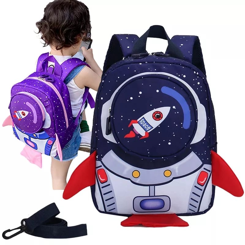 Tas backpack Anak Laki-laki / Perempuan Astronot 3D Import CB019