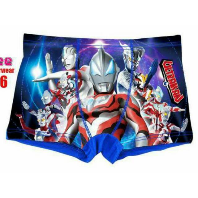 Ailubee Boys Boxer / Boxer Anak Cowok Ultraman