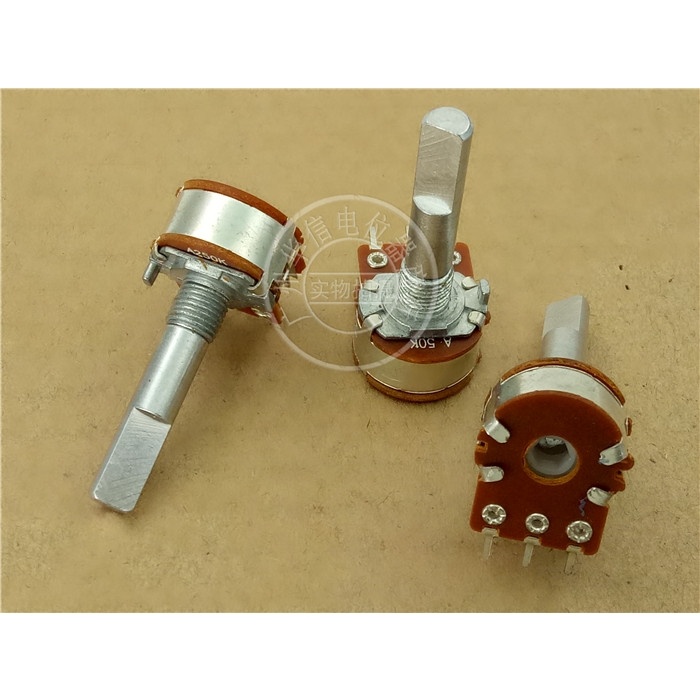 5pcs Potentiometer Dual 148 Tipe A10K A20K A50K A100K A250KA500K 30MMF Stepping