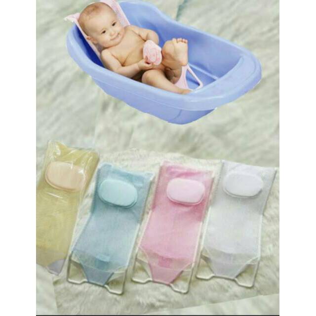 jaring mandi bayi alat bantu mandi baby bath support