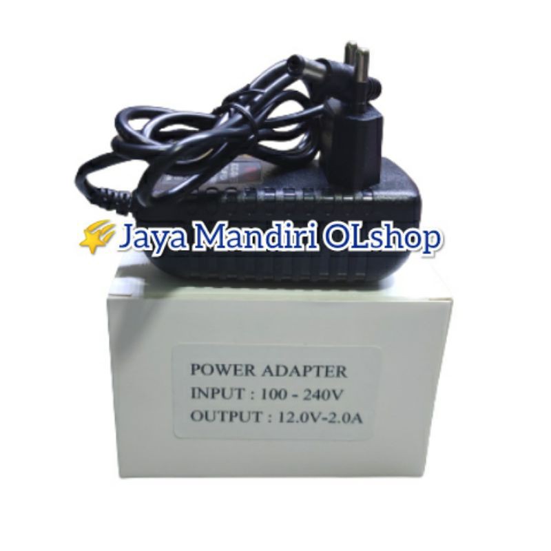 Adaptor 12V - 2A / 2 Ampere 12 Volt Kualitas Bagus