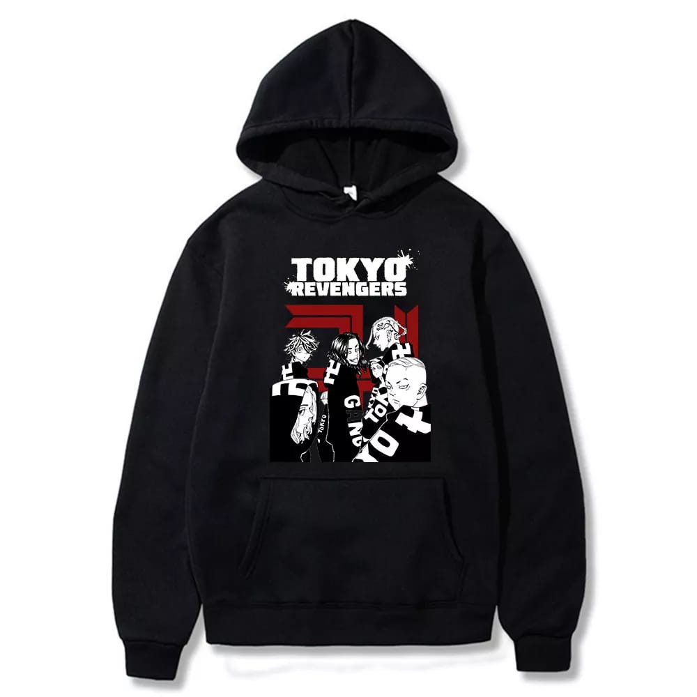 ANIME TOKYO REVENGERS TOMAN HOODIE UNISEX TEBAL PREMIUM TERBARU,