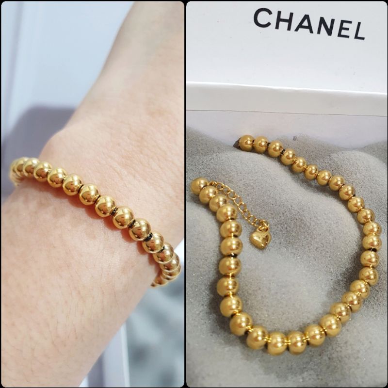 Gelang Titanium Asli gold Premium Quality Anti karat anti alergi Stainless steel G394