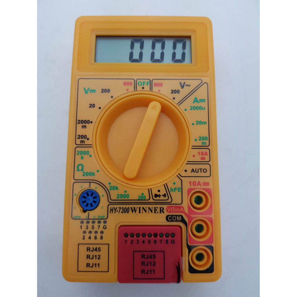 Digital Multitester Winner HY7300 + LAN Tester RJ 11 + RJ45