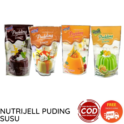 NUTRIJELL PUDING SUSU COKLAT, MELON, CARAMEL, MANGGA