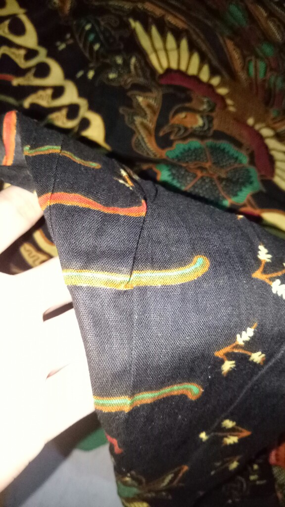 Kemeja Batik Pria Lengan Panjang Size M L Xl Xxl  Bswart Batik Hrb026 Kenongo Hem Panjang Padi