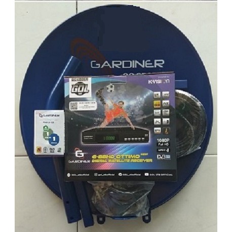 Parabola mini 60cm dan Receiver Garmedia K-Vision