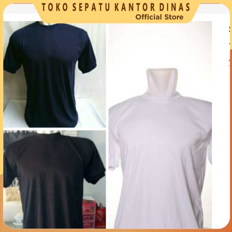 SKD        KAOS POLOS PUTIH HITAM BIRUDONGKER / KAOS PDH SECURITY .eceran atau grosir