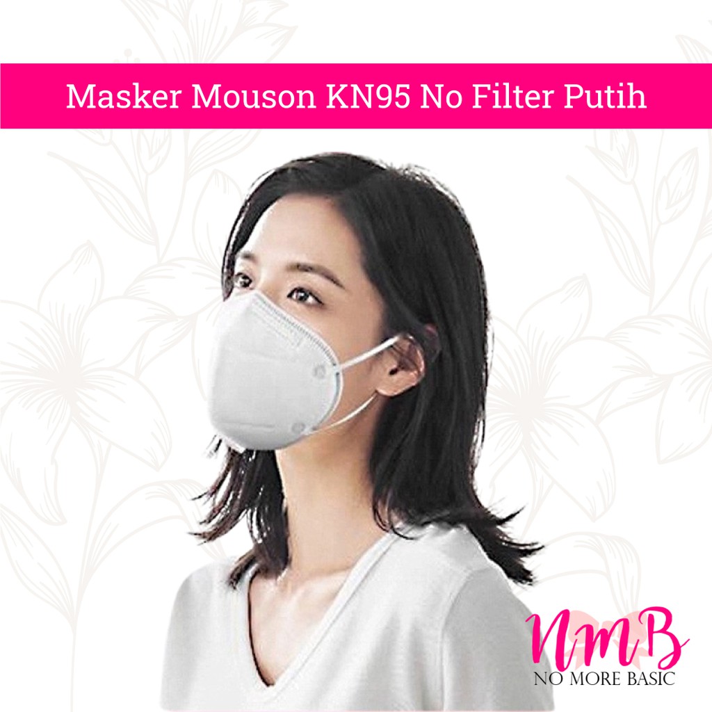 Masker KN95 Mouson 5ply Face Mask Non Medis 50 pcs Grey Earloop Masker Kesehatan Anti Virus