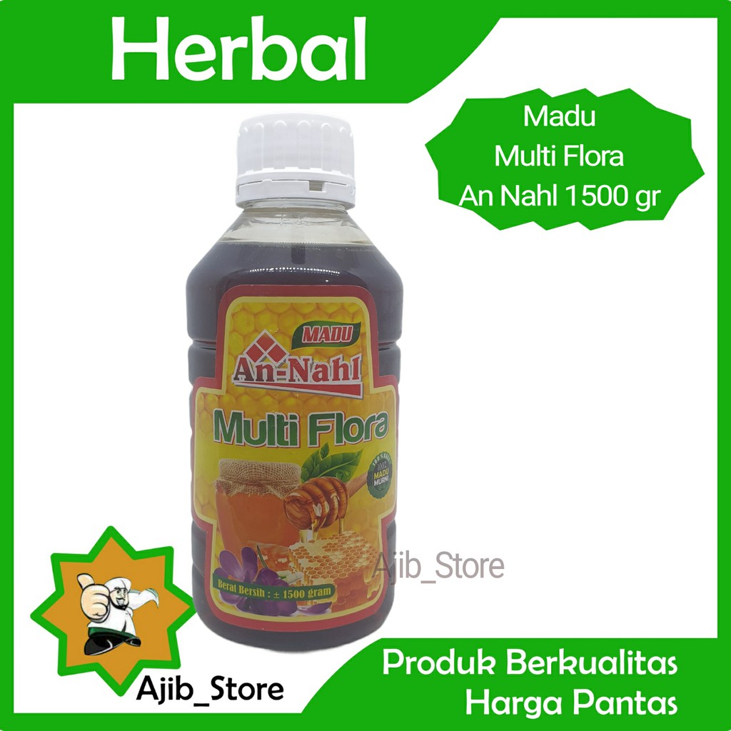 

(100% ASLI) MADU MURNI MULTIFLORA AN NAHL 1500GRAM 1500 GR Madu Asli