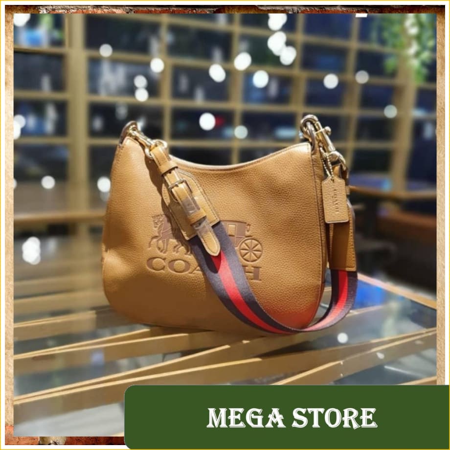 ORIGINAL COACH - Jes Leather Hobo Brown Brown & Pink [ FULLSET NEW WITH TAG ]