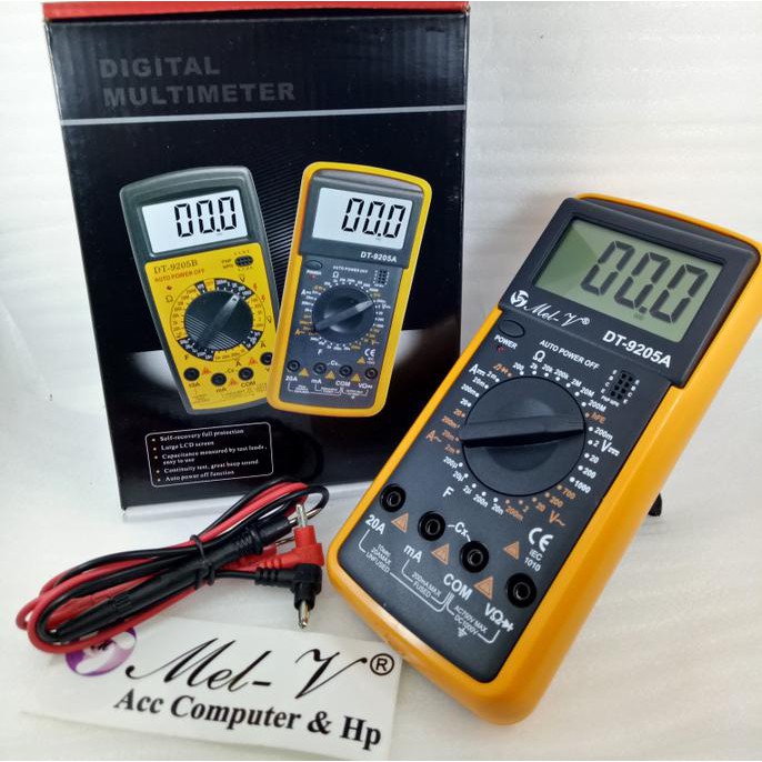 Multitester / Multimeter / Avometer DIGITAL DT-9205A DT9205A