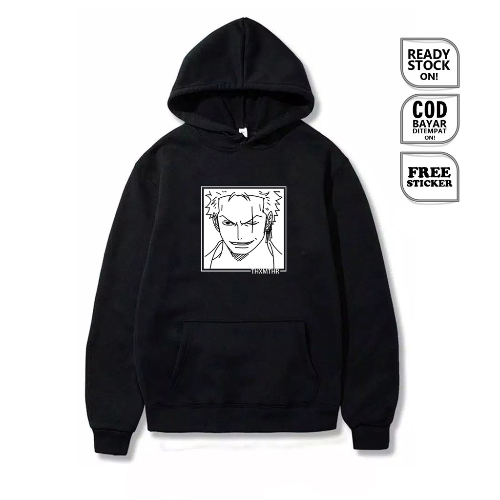 HOODIE ONE PIECE RORONOA ZORO PIRATE LUFFY SANJI NAMI USOPP FRANKY NICO ROBIN ANIME MANGA HUNTER HC