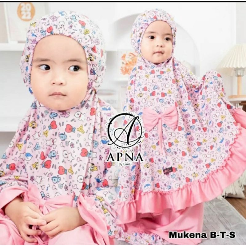 Mukena Anak Azahra  motif BTS by APNA