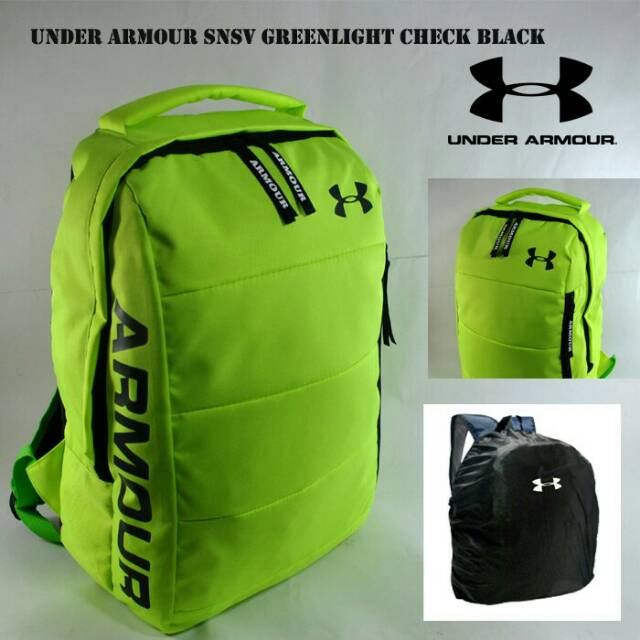 Tas Under Armour Snsv Pria Wanita Untuk Kuliah Kerja Jalan Jalan Travelling Warna Hijau Neon