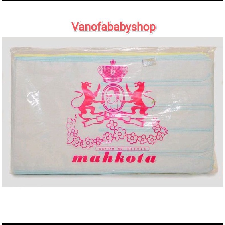 12PC GURITA BAYI IKAT MAHKOTA PUTIH POLOS/ GURITA BAYI MURAH/ GURITA TALI