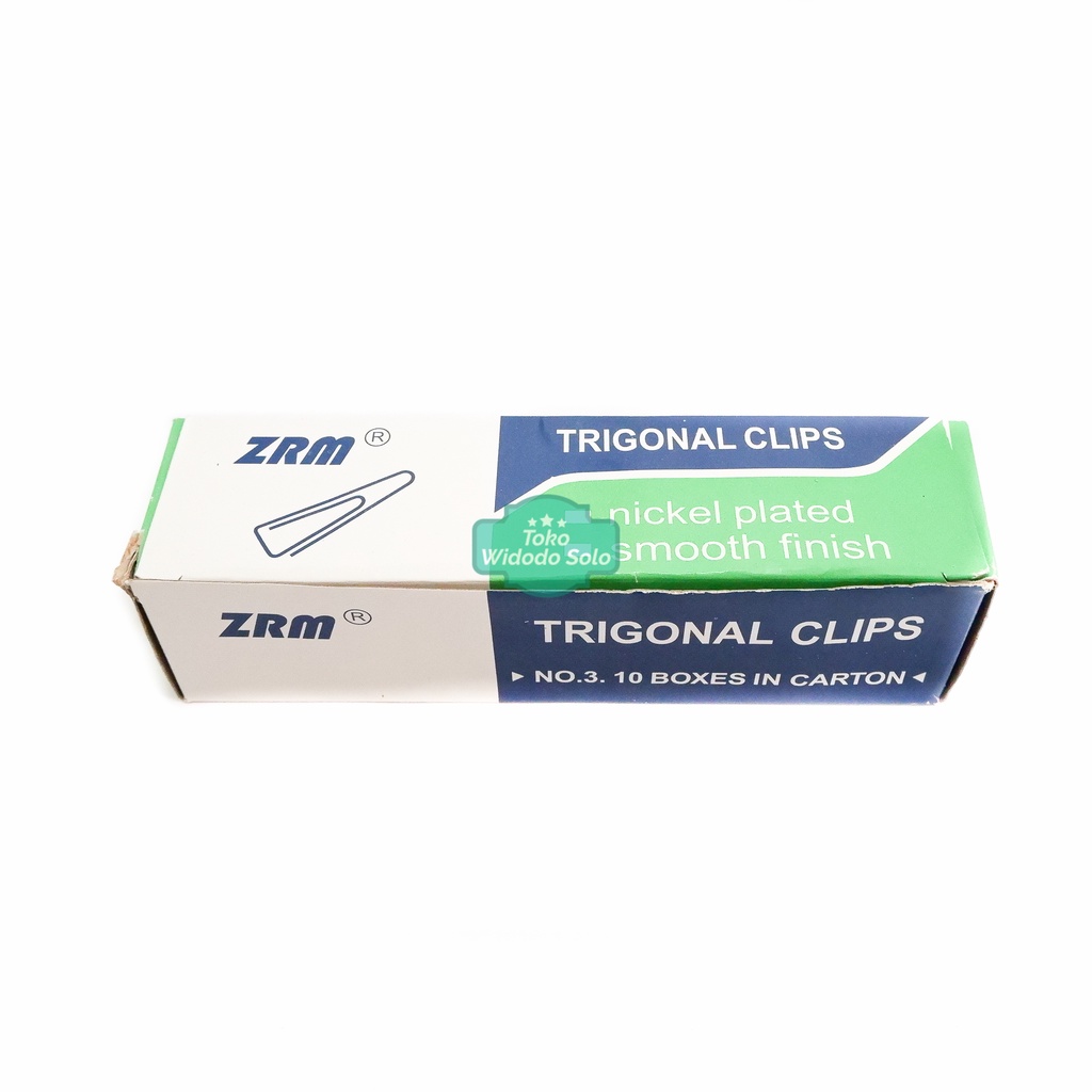 

Klip Kertas Kecil ZRM Trigonal Clips No 3 - 1 Box Isi 10 Pack