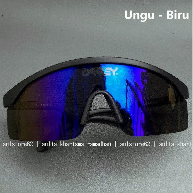 Kacamata Sepeda Roadbike MTB Kacamata Gowes Razor Blade Sunglass RazorBlades Lensa Polarized 04
