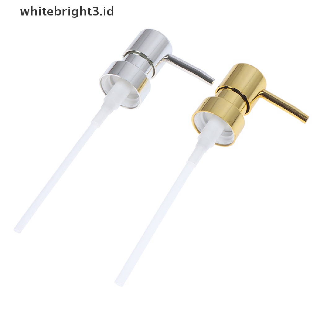 {whitebright3.id} Metal Soap Pump Liquid Lotion Dispenser Replacement Head 28 Thread Pump Cap ,