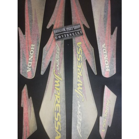 striping stiker sticker lis body bodi honda astrea grand grend gren gran impressa impress 97 98 orig